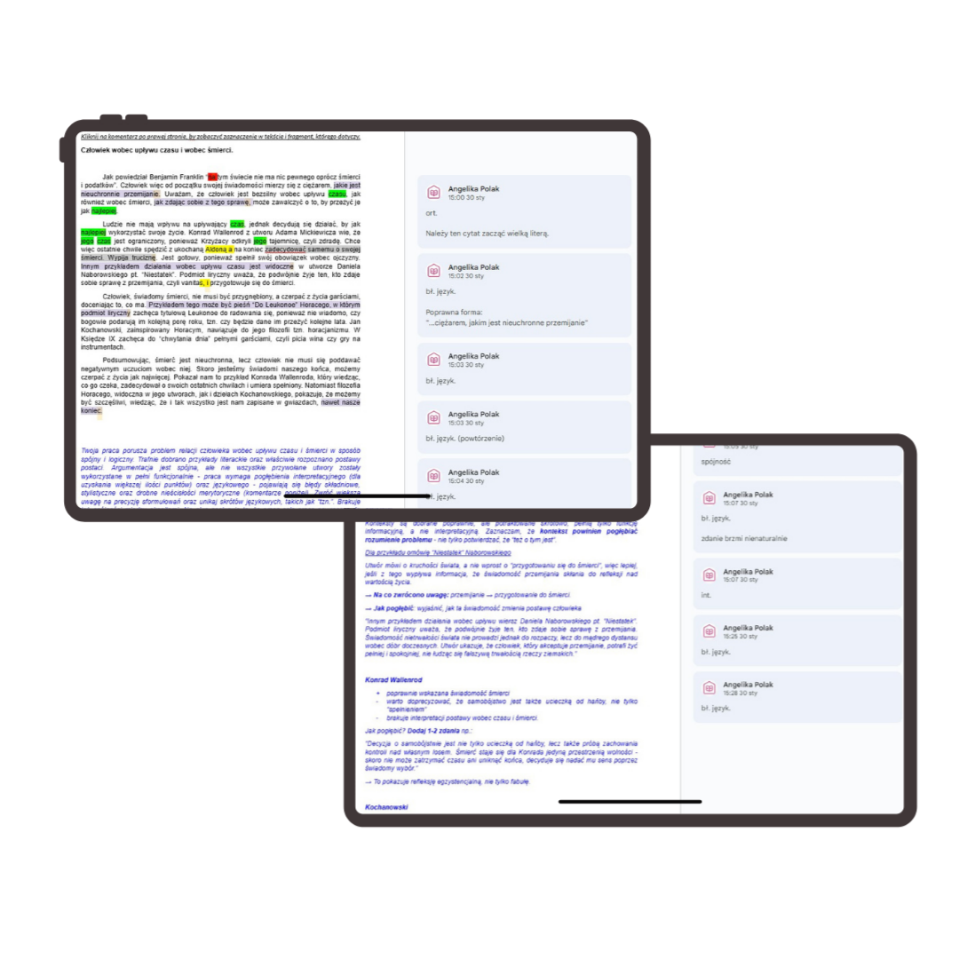 Sprawdzanie wypracowań kursy konkret sprawdzanie rozprawek sprawdz wypracowanie sprawdzanie prac