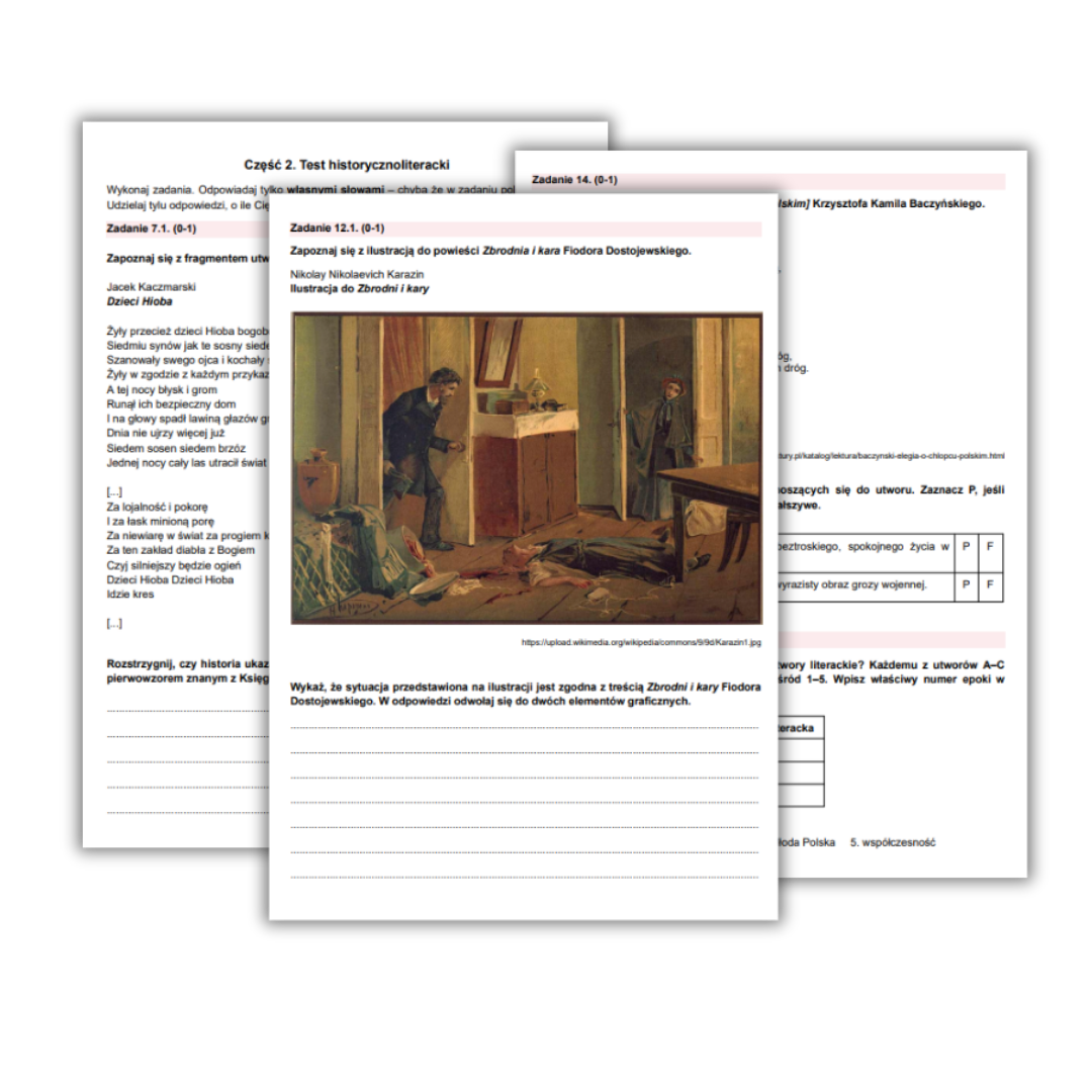 🆕 Autorski arkusz maturalny z polskiego - poziom podstawowy (NF/2)