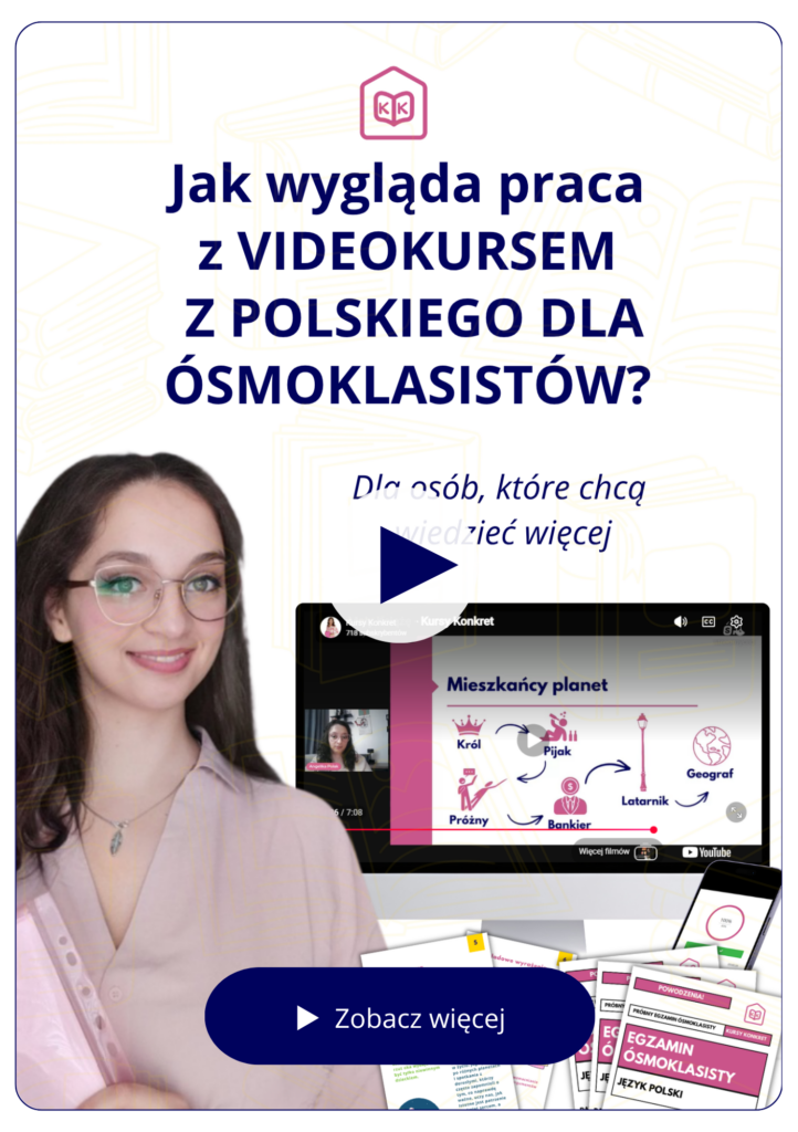 Videokurs ósmoklasisty z polskiego - Kursy Konkret